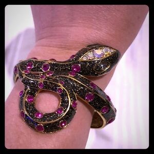 Betsey Johnson hinged snake bracelet